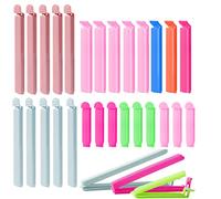 Yafe 30 Pcs Bag Clips for Food Storage, Food Bag Clips Freezer Bag Clips Fridge Sealing Storage Clips Plastic Bag Sealing Clips Multicoloured Reusable for Snacks, Coffee, Food & Sandwich(3 Sizes)
