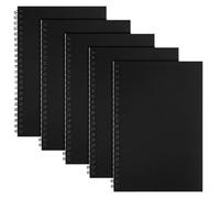 Yafe 5 Packs Spiral Notebook A5, 120 Pages 60 Sheets Kraft Cover Wirebound Notebooks Bulk Journals, 8.3 * 5.5 inch Lined Notebook for Business Office School Travel