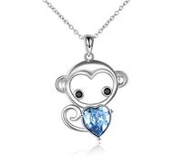 YAFEINI Animal Necklace Gifts Sterling Silver Red Panda/Axolotl/Panda/Llama Pendant Necklaces Cute Animal Jewellery for Women Girls Christmas Gifts