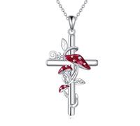YAFEINI Animal Necklace Gifts Sterling Silver Red Panda/Axolotl/Panda/Llama Pendant Necklaces Cute Animal Jewellery for Women Girls Christmas Gifts