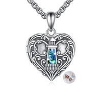 YAFEINI Lighthouse Locket Necklace 925 Sterling Silver Lighthouse Necklace Heart Locket Jewelry Birthday Gifts For Women Men