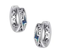 YAFEINI Lightning Bolt Earrings 925 Sterling Silver Lightning Bolt Hoop Earring Lightning Bolt Jewelry Gifts for Women