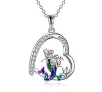 YAFEINI Mermaid Necklace Sister Gifts from Sister Sterling Silver Always My Sister Forever My Friend Starfish Pendant Necklace Birthday Christmas Jewellery Gifts for Best Friend Sister Women