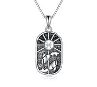 YAFEINI Pisces Necklace for Women 925 Sterling Silver Zodiac Sign Constellation Pendant Astrology Horoscope Pisces Jewellery Gift