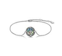 YAFEINI Sterling Silver Celtic Knot Compass Bracelet Abalone Shell Graduation Friendship Talisman Travel Bracelet Inspirational Graduation Jewelry Gifts for Women