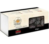 Yaffa Delicious and Juicy Medium Medjool Dates - All Natural, No Added Sugar, Free from Additives, Sustainably Grown and Hand-Picked Palestinian Dates (500g)