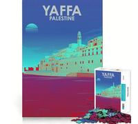 Yaffa Palestine Design Art 1000 Piece Jigsaw Brain Skill Game High Precision Die Cut Fascinating Hobby for Idle Moments (38x52cm)