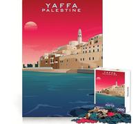 Yaffa Palestine Design Art 1000 Piece Jigsaw Puzzles for Adults Jigsaw Mental Sharpness Quiet Enjoyment Smooth Edges Heartfelt Gift (50x75cm)