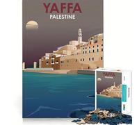 Yaffa Palestine Design Art Puzzles for Adults 1000 Pieces Mental Boost Play Neat Cut Perfect Alignment Bonding Activity for Loved Ones (38x52cm)