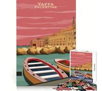 Yaffa Palestine Poster 1000 Teenager Pieces Jigsaw Puzzle Brain Development Unwind Easily Clean Join Warm Xmas Gift (50x75cm)