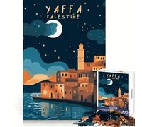 Yaffa Palestine Poster Art 1000 Piece Jigsaw Puzzles for Adults Jigsaw Mental Sharpness Quiet Enjoyment Smooth Edges Heartfelt Gift (50x75cm)
