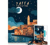Yaffa Palestine Poster Art Jigsaw for Adults1000 Pieces Mind Boost Game Seamless Fit Precise Pieces Relaxing Indoor Group Activity (50x75cm)