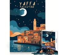 Yaffa Palestine Poster Art Jigsaw for Teenagers 1000 Pieces Mind Exercise Soft Distraction Exact Cut (38x26cm)