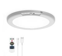 Yafido Rechargeable Outdoor Wireless Sensor Ceiling Light Battery Powered for Shed, LED Bright PIR Motion Detector Lighting Indoor for Bathroom Conservatory Loft Garage Hallway Waterproof Shower USB