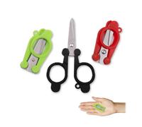 YAFIYGI 3PCS Travel Scissors TSA Approved Folding Portable Mini Travel Trip Stainless Steel Blades Plastic Handles Compact Foldable Small Carry On Pocket Size for Backpack Crafting Scissors Home