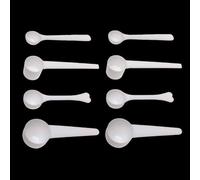 YAFIYGI 8Pcs Measuring Spoons Set 1g 3g 5g 10g Long Handle Scoops for Coffee Protein Milk Powder Small Kitchen Tools Accurate Measurements Creatine Formula Gram Scooper Precise Portions