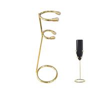 YAFIYGI Gold Milk Frother Stand - Heavy Duty Stainless Steel Modern Style