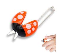 YAFIYGI - Safety Scissors for 2-4 Years Old Kids Retractable Ladybug Shaped Scissors with Spring Loop for Beginners and Craft Tools