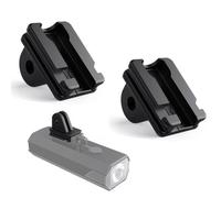 YAFLUG Pack of 2 Adapter for Bike Light, Mount for Go'Pro Adapter, Kompatibel Mit Cateye Bicycle Light (Black)