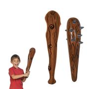 YAFULG 2 Pieces for Cave Club Inflatable Baseball Bat, Inflatable Wooden Stick Man Accessories, Cave Cheer Prop Caveman Stick Man Caveman for Theme Decoration (90 cm, 55 cm)