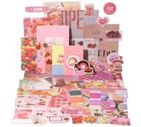 YagCu Scrapbook Kit for Beginners, Aesthetic Junk Diary Accessories, Scrapbooking and Journaling Materials, Bullet Journals Stationery, Planner DIY Art Crafts, Women Adults