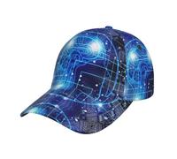 yagDAA Artificial Intelligence Brain Print Adjustable Baseball Caps for Men Running Golf Cap Hat for Outdoor Sports Hiking Unisex Black
