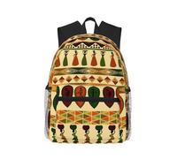 yagDAA Bohemia Style Traditional African Pattern Print Casual Laptop Backpack For Men Women Large Capacity Business Work Travel College Daypack