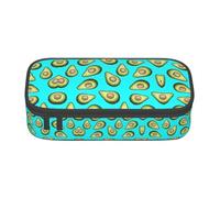 yagDAA Fresh Tropical Fruit Avocado Print Oxford Cloth Pencil Case Large Capacity Pencil Pouch Box Bag for College Work Travel