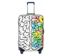 yagDAA Geometry Brain Image with Science Print Suitcase Covers Luggage Protector Cover Travel Luggage Cover,for 18-32 Inch Suitcases
