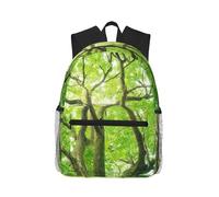 yagDAA Green Camphor Tree Print Casual Laptop Backpack For Men Women Large Capacity Business Work Travel College Daypack