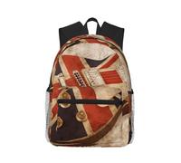 yagDAA Guitar British Flag Print Casual Laptop Backpack For Men Women Large Capacity Business Work Travel College Daypack