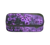yagDAA Lavender Bouquet Print Oxford Cloth Pencil Case Large Capacity Pencil Pouch Box Bag for College Work Travel