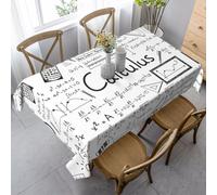 yagDAA Math Geometry G alculus Print Rectangle Tablecloth Table Cover Indoor Outdoor Dining Room Kitchen Table Cloth 140x90cm