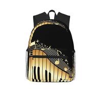 yagDAA Novel Music Note Print Casual Laptop Backpack For Men Women Large Capacity Business Work Travel College Daypack