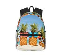 yagDAA Ocean Beach Pineapples Print Casual Laptop Backpack For Men Women Large Capacity Business Work Travel College Daypack