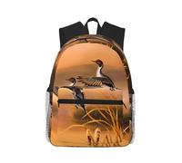 yagDAA Oil Painting Duck Print Casual Laptop Backpack For Men Women Large Capacity Business Work Travel College Daypack