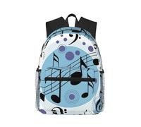 yagDAA Polka Dot Music Note Print Casual Laptop Backpack For Men Women Large Capacity Business Work Travel College Daypack
