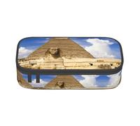 yagDAA Pyramids of Egypt Print Oxford Cloth Pencil Case Large Capacity Pencil Pouch Box Bag for College Work Travel