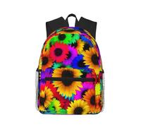 yagDAA Rainbow Sunflower Print Casual Laptop Backpack For Men Women Large Capacity Business Work Travel College Daypack
