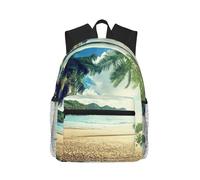 yagDAA Sunset On The Beach Print Casual Laptop Backpack For Men Women Large Capacity Business Work Travel College Daypack