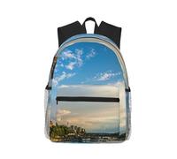 yagDAA Sunset Over Eiffel Tower And Seine River Paris Print Casual Laptop Backpack For Men Women Large Capacity Business Work Travel College Daypack