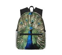 yagDAA The Peacock Print Casual Laptop Backpack For Men Women Large Capacity Business Work Travel College Daypack