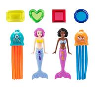 YAGE 8-Piece Mermaid & Jellyfish Pool Toy Set, Gravity Sinking Swimming Pool Toys for Kids - Colourful Diving Toy Ocean Crystal Underwater Training Games, Summer Pool Party Toys for Boys Girls、Gifts