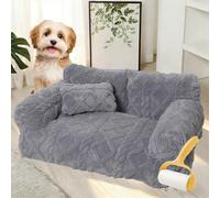 Yagerod 2026 New Outdoor Dog Bed, Plush Soothing Pet Sofa with Removable Cover, Orthopedic Dog Bed, Relieves Arthritis Pain, as Warm as a Mother's Hug(Hellgrau,XL)