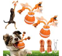 Yagerod 2026 Upgraded Interactive Smart Rolling Pet Ball, Motion Activated Squeaky Cat Balls with Birdsong, USB Rechargeable, for Medium/Large Dogs, Interactive Dog Ball to Keep Them Busy(D)