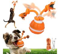 Yagerod 2026 Upgraded Interactive Smart Rolling Pet Ball, Motion Activated Squeaky Cat Balls with Birdsong, USB Rechargeable, for Medium/Large Dogs, Interactive Dog Ball to Keep Them Busy(A)