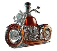 Yagerod Libiyi V-Twin Reserve - The Whiskey Bottle That Roars with Rebellion, Whiskey Bottle Motorcycle Shaped 10oz, Novelty Glass Decanter, 3D Sculpted Creative Empty Wine Bottles(1pc)