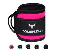 YAGHZU Ankle Strap for Cable Machine - Padded Ankle Cable Attachments for Gym - Adjustable Leg Straps for Working Out - Ankle Cuffs for Cable Machine - Kickback Ankle Straps for Glute Workouts