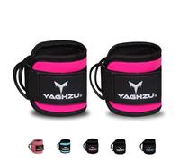 YAGHZU Ankle Strap for Cable Machine - Padded Ankle Cable Attachments for Gym - Adjustable Leg Straps for Working Out - Ankle Cuffs for Cable Machine - Kickback Ankle Straps for Glute Workouts