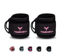 YAGHZU Ankle Strap for Cable Machine - Padded Ankle Cable Attachments for Gym - Adjustable Leg Straps for Working Out - Ankle Cuffs for Cable Machine - Kickback Ankle Straps for Glute Workouts